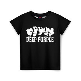 Детская футболка 3D с принтом Deep Purple в Белгороде, 100% гипоаллергенный полиэфир | прямой крой, круглый вырез горловины, длина до линии бедер, чуть спущенное плечо, ткань немного тянется | album | british | deep purple | england | heavy metal | rock group | альбом | англия | британская | рок группа | хеви металл