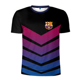 Мужская футболка 3D спортивная с принтом FC Barcelona 2018 Arrow в Белгороде, 100% полиэстер с улучшенными характеристиками | приталенный силуэт, круглая горловина, широкие плечи, сужается к линии бедра | fc | fc barcelona | fcb | барселона | спорт | спортивные | футбол | футбольный клуб