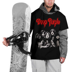 Накидка на куртку 3D с принтом Deep Purple в Белгороде, 100% полиэстер |  | Тематика изображения на принте: album | british | deep purple | england | heavy metal | rock group | альбом | англия | британская | рок группа | хеви металл