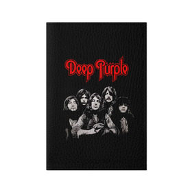 Обложка для паспорта матовая кожа с принтом Deep Purple в Белгороде, натуральная матовая кожа | размер 19,3 х 13,7 см; прозрачные пластиковые крепления | album | british | deep purple | england | heavy metal | rock group | альбом | англия | британская | рок группа | хеви металл