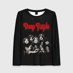 Женский лонгслив 3D с принтом Deep Purple в Белгороде, 100% полиэстер | длинные рукава, круглый вырез горловины, полуприлегающий силуэт | album | british | deep purple | england | heavy metal | rock group | альбом | англия | британская | рок группа | хеви металл