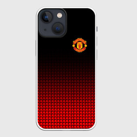 Чехол для iPhone 13 mini с принтом МАНЧЕСТЕР ЮНАЙТЕД | FCMU | MANCHESTER UNITED в Белгороде,  |  | emirates | fc | manchester united | абстракция | геометрия | зож | клуб | линии | манчестер юнайтед | модные | мяч | россии | спорт | спортивные | стиль | тренды | футбол | футбольный клуб | экстрим | эмблема