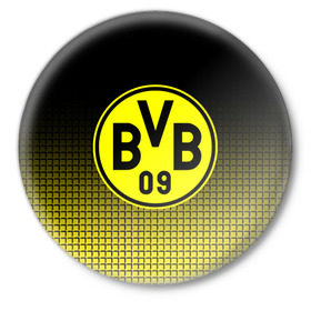 Значок с принтом FC Borussia 2018 Original #1 в Белгороде,  металл | круглая форма, металлическая застежка в виде булавки | боруссия | дортмунд