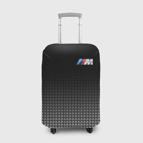 Чехол для чемодана 3D с принтом BMW 2018 Black and White III в Белгороде, 86% полиэфир, 14% спандекс | двустороннее нанесение принта, прорези для ручек и колес | bmw | автомобильные | бмв