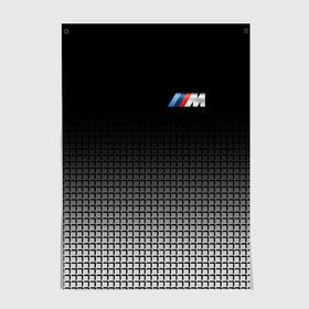 Постер с принтом BMW 2018 Black and White III в Белгороде, 100% бумага
 | бумага, плотность 150 мг. Матовая, но за счет высокого коэффициента гладкости имеет небольшой блеск и дает на свету блики, но в отличии от глянцевой бумаги не покрыта лаком | bmw | автомобильные | бмв