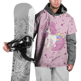 Накидка на куртку 3D с принтом Единорог, в Белгороде, 100% полиэстер |  | anime | bow | hair | horn | horse | pink | pony | star | unicorn | анимэ | бант | единорог | звезды | конь | кудри | лошадка | пони | рог | розовые