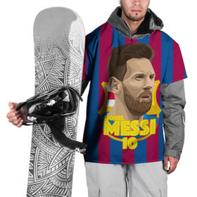 Накидка на куртку 3D с принтом Lionel Messi Barcelona в Белгороде, 100% полиэстер |  | barca | barcelona | barsa | barselona | kit | leo | mesi | messi | барса | барселона | лео | лионель | меси | месси