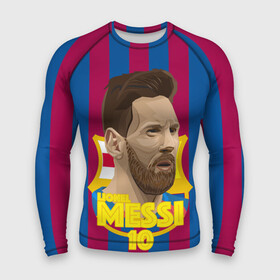 Мужской рашгард 3D с принтом Lionel Messi Barcelona в Белгороде,  |  | barca | barcelona | barsa | barselona | kit | leo | mesi | messi | барса | барселона | лео | лионель | меси | месси