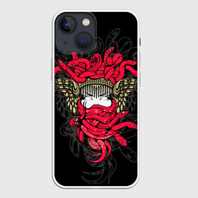 Чехол для iPhone 13 mini с принтом Горгона Медуза в Белгороде,  |  | face | fashion | gorgon medusa | hair | head | lady | monster | snake | style | the protectress | woman | волосы | голова | горгона медуза | женщина | защитница | змеи | лицо | мода | повелительница | стиль | чудовище