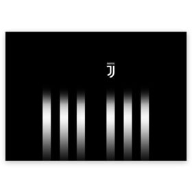 Поздравительная открытка с принтом Juventus 2018 Line в Белгороде, 100% бумага | плотность бумаги 280 г/м2, матовая, на обратной стороне линовка и место для марки
 | Тематика изображения на принте: fc | juventus | спорт | фк | футбол | ювентус