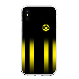 Чехол для iPhone XS Max матовый с принтом FC Borussia 2018 Line в Белгороде, Силикон | Область печати: задняя сторона чехла, без боковых панелей | Тематика изображения на принте: боруссия | дортмунд