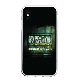 Чехол для iPhone XS Max матовый с принтом Korn greatest hits vol 1 в Белгороде, Силикон | Область печати: задняя сторона чехла, без боковых панелей | korn | koяn | альтернативный | арвизу | гранж | грув | группа | дэвис | корн | коян | лузье | манки | метал | музыка | нюметал | панк | песни | рок | уэлч | филди | филипп | хэд | шаффер