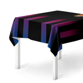 Скатерть 3D с принтом FC Barcelona Color Line в Белгороде, 100% полиэстер (ткань не мнется и не растягивается) | Размер: 150*150 см | Тематика изображения на принте: fc barcelona | fcb | барселона | спорт | спортивные | фк | футбол