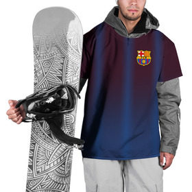 Накидка на куртку 3D с принтом FC Barcelona Gradient в Белгороде, 100% полиэстер |  | Тематика изображения на принте: fc | fc barcelona | fcb | барселона | спорт | спортивные | фк | футбол