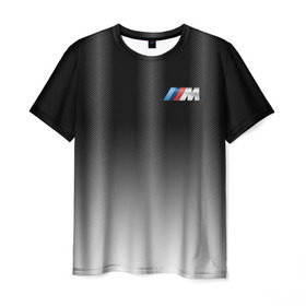 Мужская футболка 3D с принтом BMW 2018 Black Gradient в Белгороде, 100% полиэфир | прямой крой, круглый вырез горловины, длина до линии бедер | bmw | автомобильные | бмв | машины