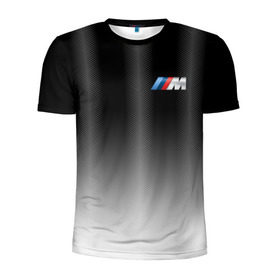 Мужская футболка 3D спортивная с принтом BMW 2018 Black Gradient в Белгороде, 100% полиэстер с улучшенными характеристиками | приталенный силуэт, круглая горловина, широкие плечи, сужается к линии бедра | bmw | автомобильные | бмв | машины