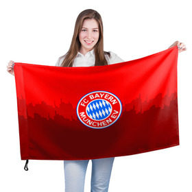 Флаг 3D с принтом FC Bayern 2018 Paints в Белгороде, 100% полиэстер | плотность ткани — 95 г/м2, размер — 67 х 109 см. Принт наносится с одной стороны | bayern | fc | бавария | спорт | спортивные | фк | футбол