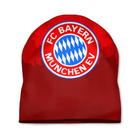 Шапка 3D с принтом FC Bayern 2018 Paints в Белгороде, 100% полиэстер | универсальный размер, печать по всей поверхности изделия | Тематика изображения на принте: bayern | fc | бавария | спорт | спортивные | фк | футбол