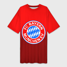Платье-футболка 3D с принтом FC Bayern 2018 Paints в Белгороде,  |  | bayern | fc | бавария | спорт | спортивные | фк | футбол
