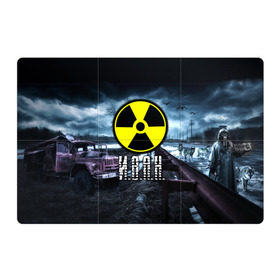 Магнитный плакат 3Х2 с принтом S.T.A.L.K.E.R. - И.В.А.Н. в Белгороде, Полимерный материал с магнитным слоем | 6 деталей размером 9*9 см | stalker | ванька | ваня | иван | имя | припять | радиация | сталкер | чернобыль
