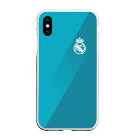 Чехол для iPhone XS Max матовый с принтом Real Madrid 2018 Элитная форма в Белгороде, Силикон | Область печати: задняя сторона чехла, без боковых панелей | fc | real madrid | реал мадрид | спорт | спортивные | фк | футбол