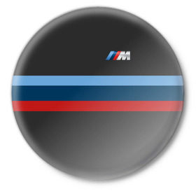 Значок с принтом BMW 2018 M Sport в Белгороде,  металл | круглая форма, металлическая застежка в виде булавки | bmw | автомобиль | автомобильные | бмв | машины