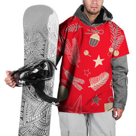 Накидка на куртку 3D с принтом Новогодняя текстура в Белгороде, 100% полиэстер |  | 