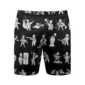 Мужские шорты 3D спортивные с принтом Фоллаут : Перки в Белгороде,  |  | fallout | игра | перки | пип бой | рпг | фаллаут | ядерная война