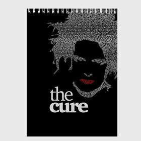 Скетчбук с принтом The Cure в Белгороде, 100% бумага
 | 48 листов, плотность листов — 100 г/м2, плотность картонной обложки — 250 г/м2. Листы скреплены сверху удобной пружинной спиралью | robert smith | rock band | the cure | uk | британия | роберт смит | рок группа