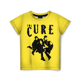 Детская футболка 3D с принтом The Cure в Белгороде, 100% гипоаллергенный полиэфир | прямой крой, круглый вырез горловины, длина до линии бедер, чуть спущенное плечо, ткань немного тянется | robert smith | rock band | the cure | uk | британия | роберт смит | рок группа