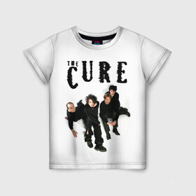Детская футболка 3D с принтом The Cure в Белгороде, 100% гипоаллергенный полиэфир | прямой крой, круглый вырез горловины, длина до линии бедер, чуть спущенное плечо, ткань немного тянется | 