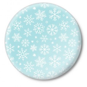Значок с принтом Мелодия Рождества в Белгороде,  металл | круглая форма, металлическая застежка в виде булавки | Тематика изображения на принте: новый год | снег | снежинки