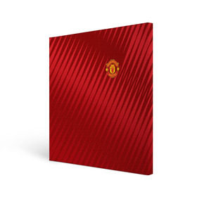 Холст квадратный с принтом Manchester United Sportwear в Белгороде, 100% ПВХ |  | emirates | fc | manchester united | геометрия | манчестер юнайтед | спорт | футбол | футбольный клуб | эмблема
