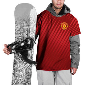 Накидка на куртку 3D с принтом Manchester United Sportwear в Белгороде, 100% полиэстер |  | emirates | fc | manchester united | геометрия | манчестер юнайтед | спорт | футбол | футбольный клуб | эмблема