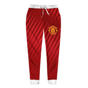 Женские брюки 3D с принтом Manchester United Sportwear в Белгороде, полиэстер 100% | прямой крой, два кармана без застежек по бокам, с мягкой трикотажной резинкой на поясе и по низу штанин. В поясе для дополнительного комфорта — широкие завязки | emirates | fc | manchester united | геометрия | манчестер юнайтед | спорт | футбол | футбольный клуб | эмблема