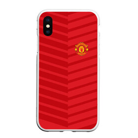 Чехол для iPhone XS Max матовый с принтом Manchester United 2018 Reverse в Белгороде, Силикон | Область печати: задняя сторона чехла, без боковых панелей | emirates | fc | manchester united | геометрия | манчестер юнайтед | спорт | футбол | футбольный клуб | эмблема