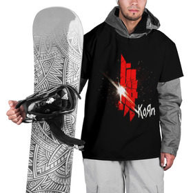 Накидка на куртку 3D с принтом Korn в Белгороде, 100% полиэстер |  | Тематика изображения на принте: 
