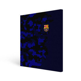 Холст квадратный с принтом FC Barca 2018 Military Sport в Белгороде, 100% ПВХ |  | fc | fc barcelona | fcb |   | барселона | спорт | спортивные | фк | футбол