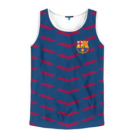 Мужская майка 3D с принтом FC Barca 2018 Creative uniform в Белгороде, 100% полиэстер | круглая горловина, приталенный силуэт, длина до линии бедра. Пройма и горловина окантованы тонкой бейкой | barcelona | fc | барселона | спорт | спортивные | фк | футбол