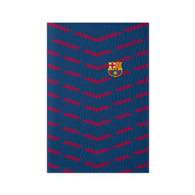 Обложка для паспорта матовая кожа с принтом FC Barca 2018 Creative uniform в Белгороде, натуральная матовая кожа | размер 19,3 х 13,7 см; прозрачные пластиковые крепления | barcelona | fc | барселона | спорт | спортивные | фк | футбол