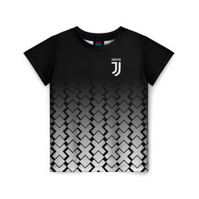 Детская футболка 3D с принтом Juventus 2018 X Sport в Белгороде, 100% гипоаллергенный полиэфир | прямой крой, круглый вырез горловины, длина до линии бедер, чуть спущенное плечо, ткань немного тянется | fc | juventus | спорт | спортивные | фк | футбол | ювентус