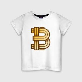 Детская футболка хлопок с принтом Bitcoin is a new era! в Белгороде, 100% хлопок | круглый вырез горловины, полуприлегающий силуэт, длина до линии бедер | bitcoin | btc | биткоин