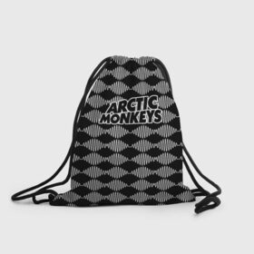 Рюкзак-мешок 3D с принтом Arctic Monkeys в Белгороде, 100% полиэстер | плотность ткани — 200 г/м2, размер — 35 х 45 см; лямки — толстые шнурки, застежка на шнуровке, без карманов и подкладки | 