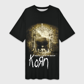 Платье-футболка 3D с принтом Korn take a look in the mirror в Белгороде,  |  | korn | koяn | альтернативный | арвизу | гранж | группа | дэвис | зеркало | корн | коян | лузье | манки | метал | музыка | нюметал | панк | песни | рок | уэлч | филди | филипп | хэд | шаффер