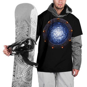 Накидка на куртку 3D с принтом Stargate в Белгороде, 100% полиэстер |  | Тематика изображения на принте: sg1 | wormhole | другие миры | зв1 | звёздные врата | кротовая нора | портал | тоннель | червоточина
