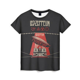 Женская футболка 3D с принтом Led Zeppelin в Белгороде, 100% полиэфир ( синтетическое хлопкоподобное полотно) | прямой крой, круглый вырез горловины, длина до линии бедер | led | led zeppelin | блюз | группа | джимми пейдж | джон генри бонэм | джон пол джонс | лед зепелен | лед зеппелин | метал | роберт плант | рок | тяжелый | фолк | хард | хардрок | хеви | хевиметал