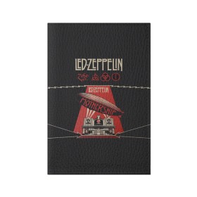 Обложка для паспорта матовая кожа с принтом Led Zeppelin в Белгороде, натуральная матовая кожа | размер 19,3 х 13,7 см; прозрачные пластиковые крепления | Тематика изображения на принте: led | led zeppelin | блюз | группа | джимми пейдж | джон генри бонэм | джон пол джонс | лед зепелен | лед зеппелин | метал | роберт плант | рок | тяжелый | фолк | хард | хардрок | хеви | хевиметал