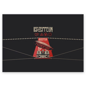 Поздравительная открытка с принтом Led Zeppelin в Белгороде, 100% бумага | плотность бумаги 280 г/м2, матовая, на обратной стороне линовка и место для марки
 | led | led zeppelin | блюз | группа | джимми пейдж | джон генри бонэм | джон пол джонс | лед зепелен | лед зеппелин | метал | роберт плант | рок | тяжелый | фолк | хард | хардрок | хеви | хевиметал
