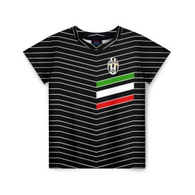 Детская футболка 3D с принтом Juventus 2018 Италия в Белгороде, 100% гипоаллергенный полиэфир | прямой крой, круглый вырез горловины, длина до линии бедер, чуть спущенное плечо, ткань немного тянется | Тематика изображения на принте: fc | juventus | спорт | спортивные | фк | футбол | ювентус