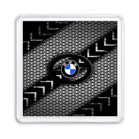 Магнит 55*55 с принтом BMW Carboniferous 2018 в Белгороде, Пластик | Размер: 65*65 мм; Размер печати: 55*55 мм | abstraction | carboniferous | карбон | текстуры